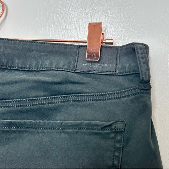 American Eagle Jegging Super Stretch X Olive Green Skinny Pants 14 Short - Picture 6 of 9